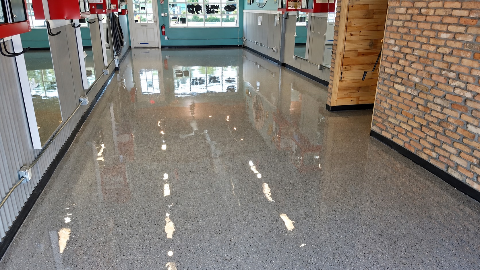 Commercial floor coating