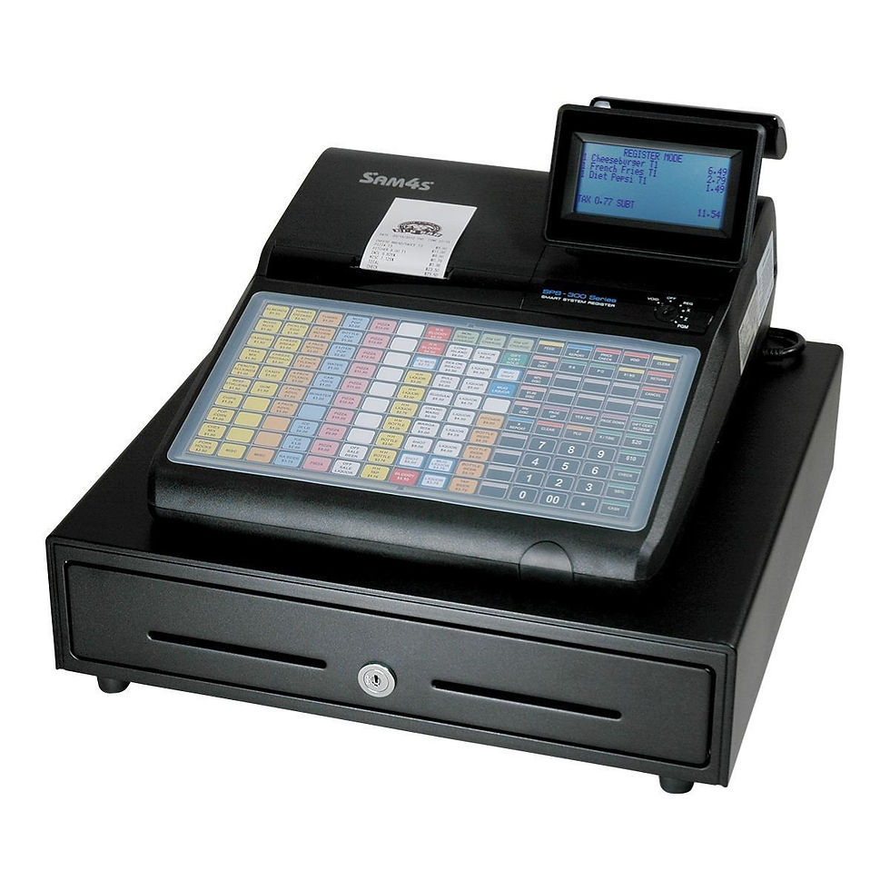 SAM4S SPS-320 Cash Register Flat Spill Resistant Keyboard Receipt Printer