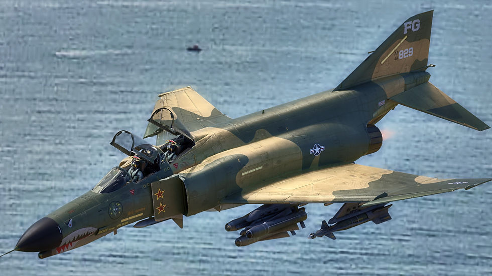 Thumbnail: F4 Phantom 2 Forest-with Cockpit-Fully Rigged-Chageable Decal/Texts