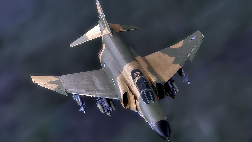 Thumbnail: F4 Phantom2 with Cockpit - 4 different Changeble textures - Fully Rigged