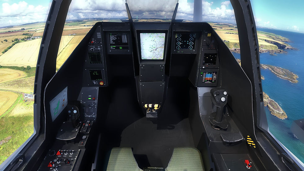 Thumbnail: French Fighter Jet (B) with Cockpit - Fully Rigged