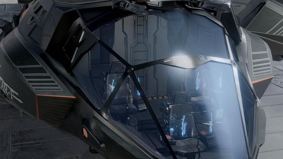 Thumbnail: Star Fighter - Rigged-High Resolution Textured - include inside 