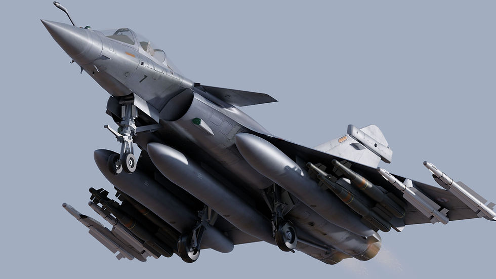 Thumbnail: French Fighter Jet (M) with Cockpit - Fully Rigged