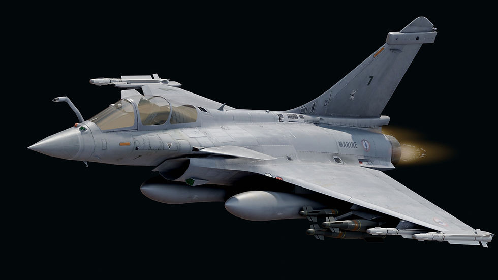 Thumbnail: French Fighter Jet (M) with Cockpit - Fully Rigged