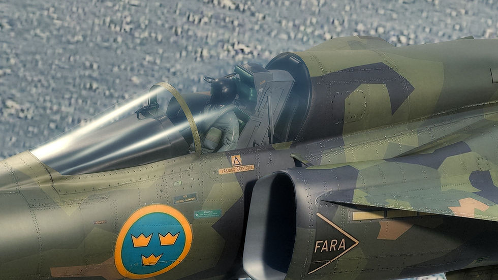 Thumbnail: Saab 37 Viggen Forest with Cocpit - Fully Rigged