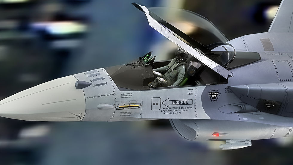 Thumbnail: F-16 Viper Block 72 with Cockpit-Rigged-Changable Decal-Texts