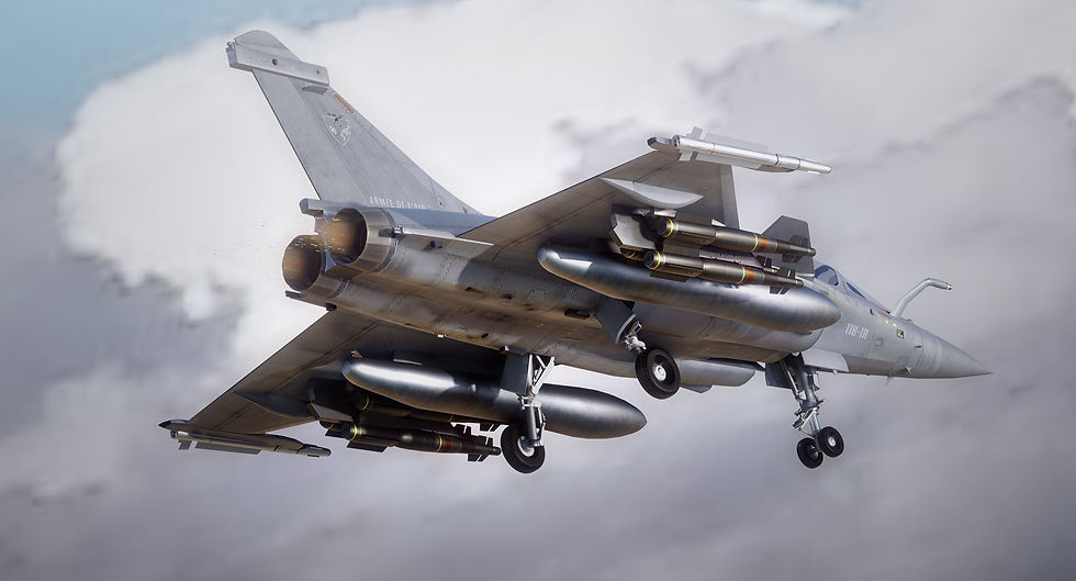 Thumbnail: French Fighter Jet (B) with Cockpit - Fully Rigged
