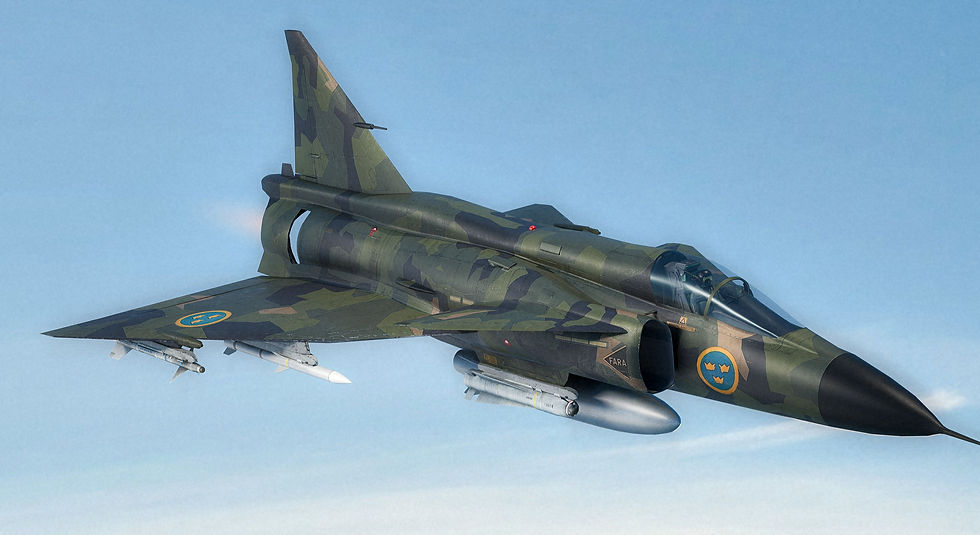 Thumbnail: Saab 37 Viggen Forest with Cocpit - Fully Rigged