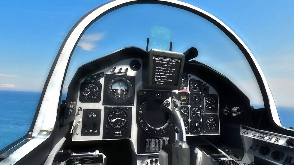 Thumbnail: Saab 37 Viggen - with Cocpit - Fully Rigged-Multiple Decals Set