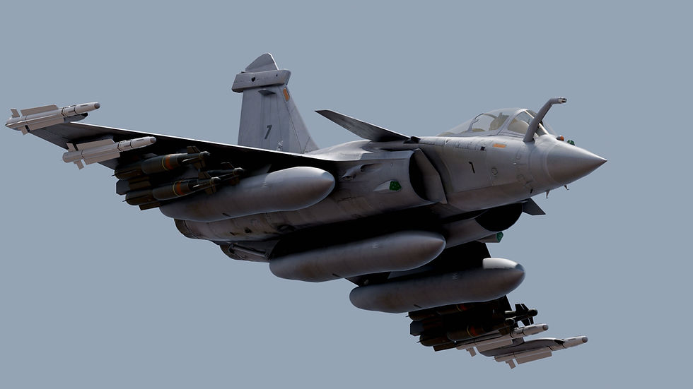Thumbnail: French Fighter Jet (M) with Cockpit - Fully Rigged