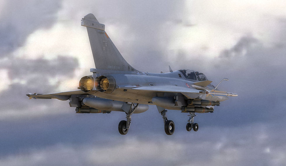 Thumbnail: French Fighter Jet (B) with Cockpit - Fully Rigged
