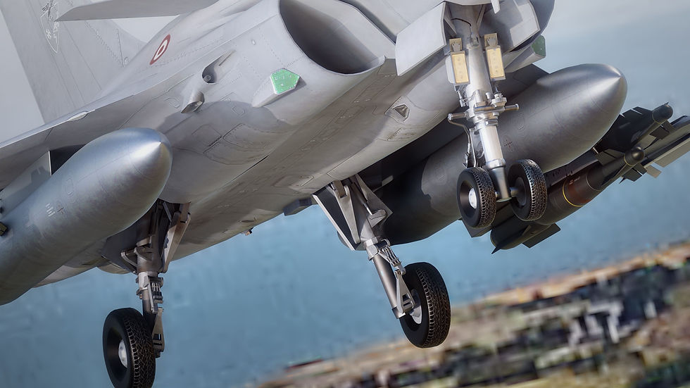 Thumbnail: French Fighter Jet (C) with Cockpit - Fully Rigged
