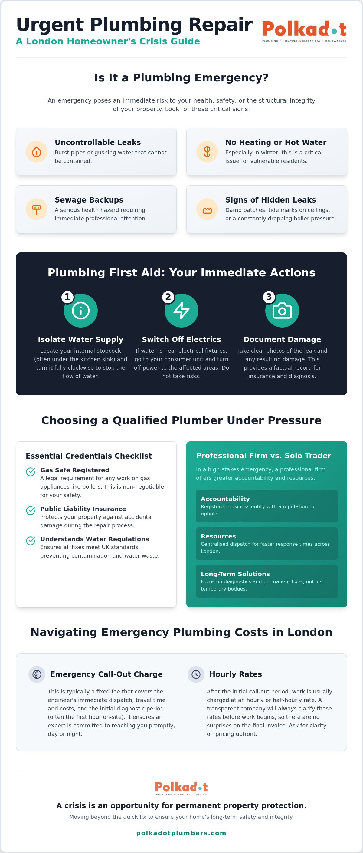 Urgent plumbing repair london