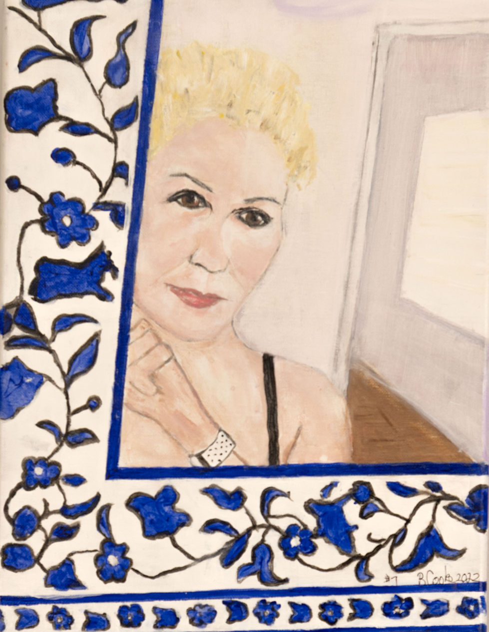 Self Portrait in the Mirror, 2022                                                          12" x 16"