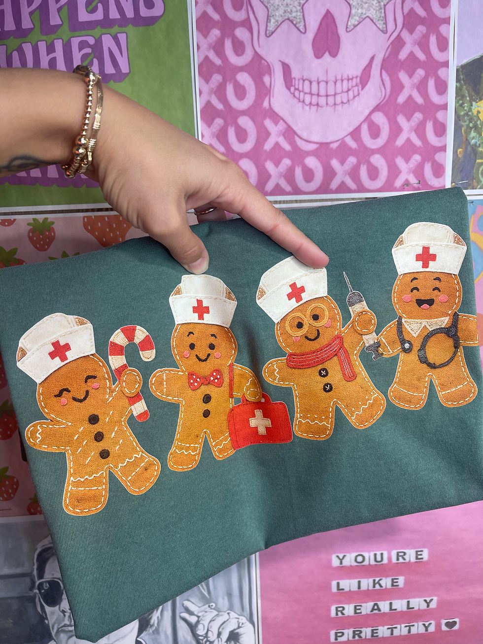 Gingerbread Nurse tee PREORDER