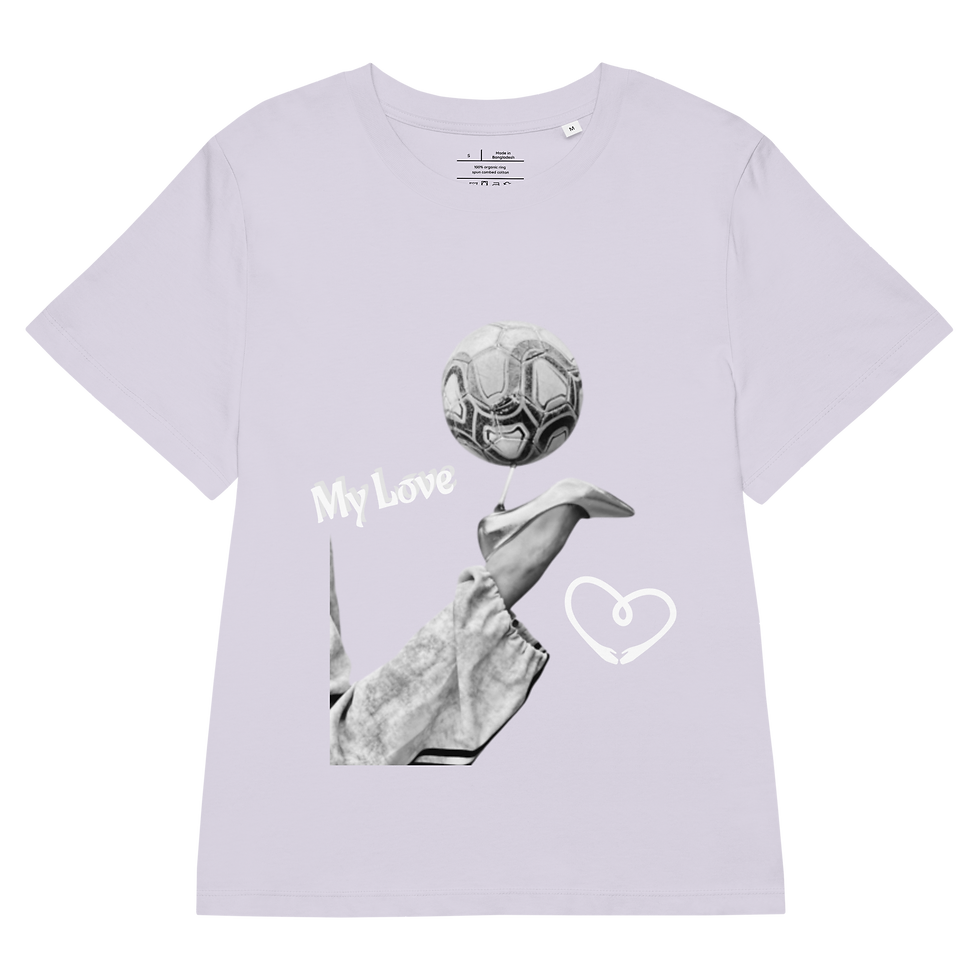 Thumbnail: Women’s organic ribbed neck t-shirt AmoreBell