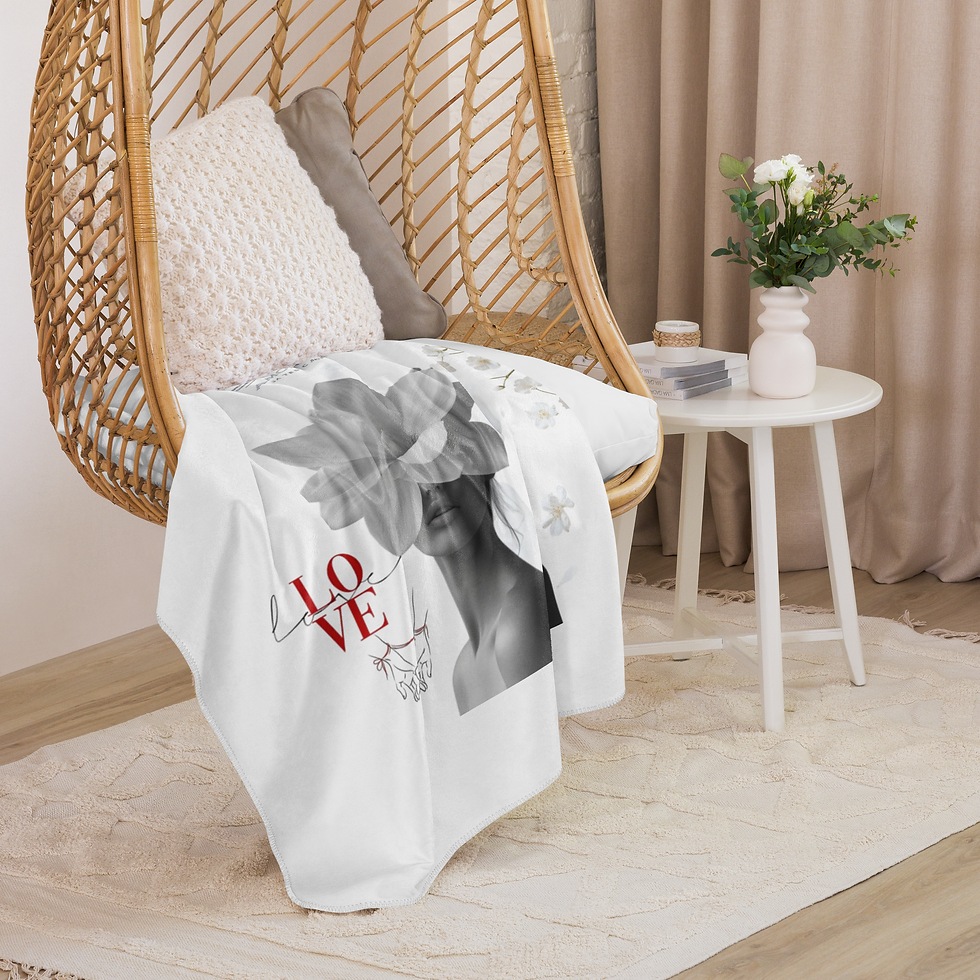 Миниатюра: Sherpa blanket AmoreBell Love Bride