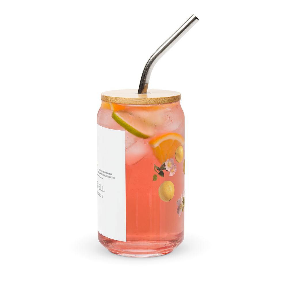 Миниатюра:  Glass eco cup AmoreBell /Стъклена еко чаша