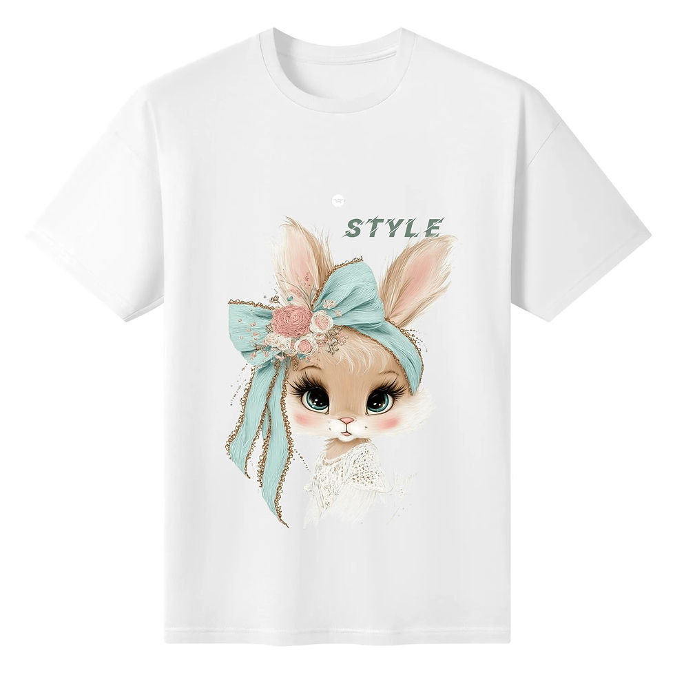 Миниатюра: Women's Cotton Front & Back Printing T Shirt AmoreBell