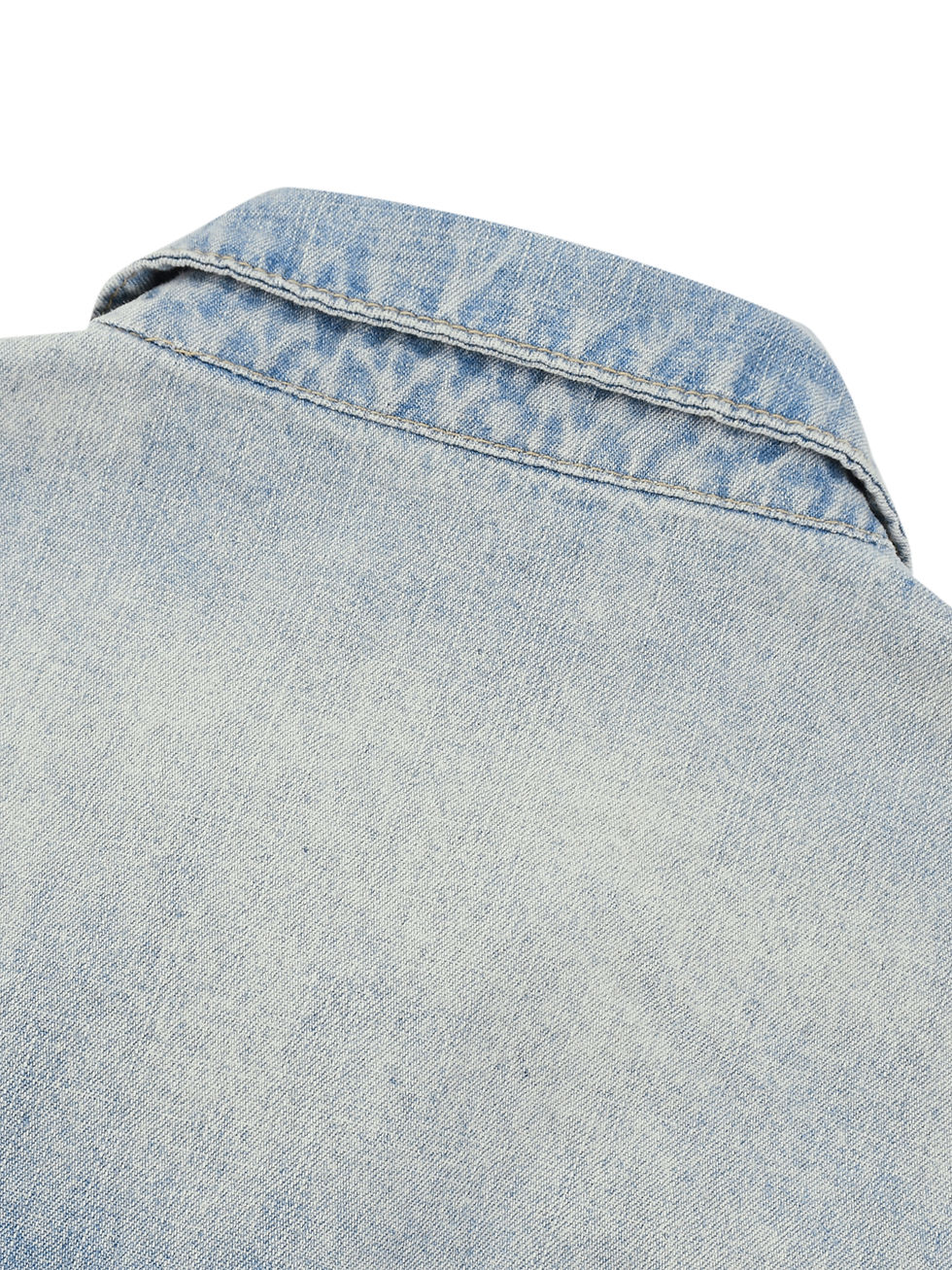 Thumbnail: Unisex Vintage  Full-Zip Denim Jacket