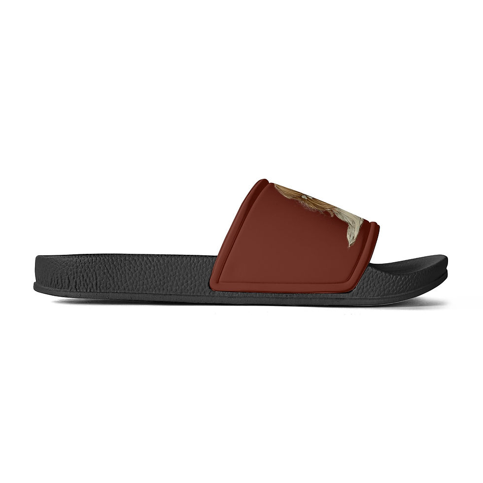 Thumbnail: Kid's PVC Black and White House Slides Sandals Slippers