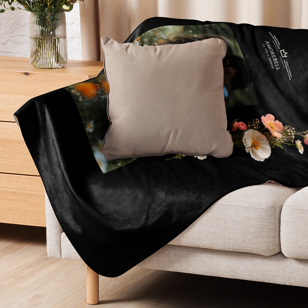 Thumbnail: Sherpa blanket AmoreBell Love Bride