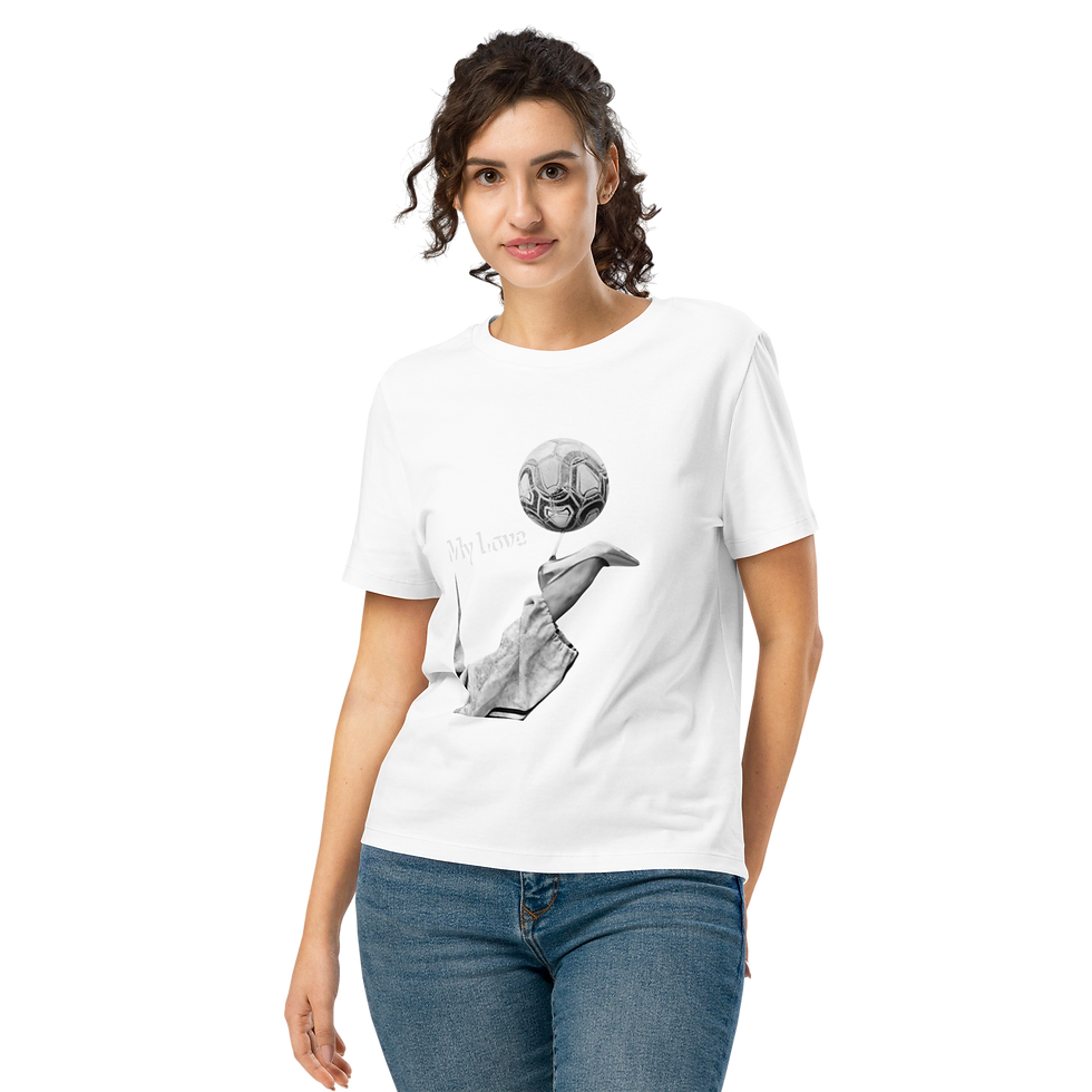 Thumbnail: Women’s organic ribbed neck t-shirt AmoreBell