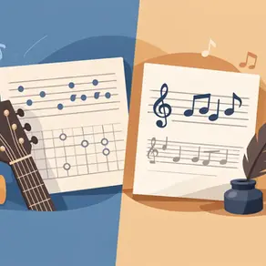 Guitar Tabs Versus Sheet Music