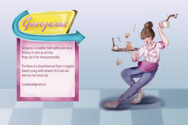 Georganna, original character, digital art