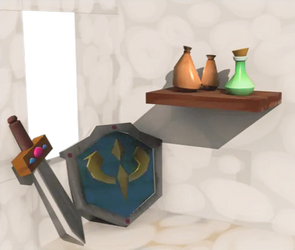 fantasy, 3d, model, poly, props, scene