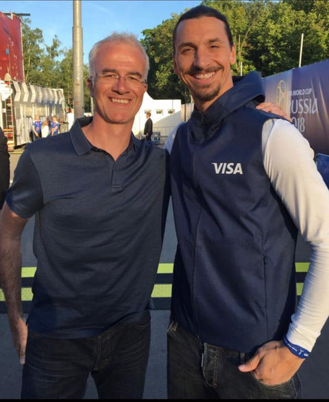 Zlatan Ibrahimović with Enda Brady