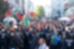 A pro-Palestine demonstration in the Kreuzberg area of Berlin, October 28, 2023.