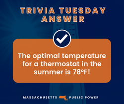 A_ What is the optimal temperature for a thermostat in the summer