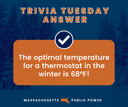 A_ What is the optimal temperature for a thermostat in the winter
