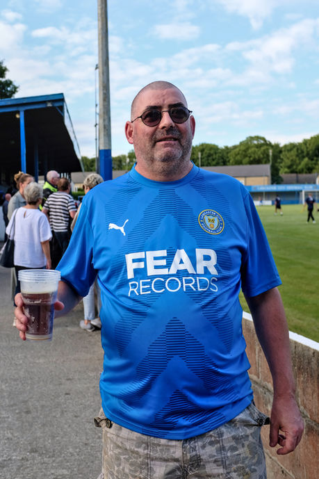 Non-league football club supporters in England.