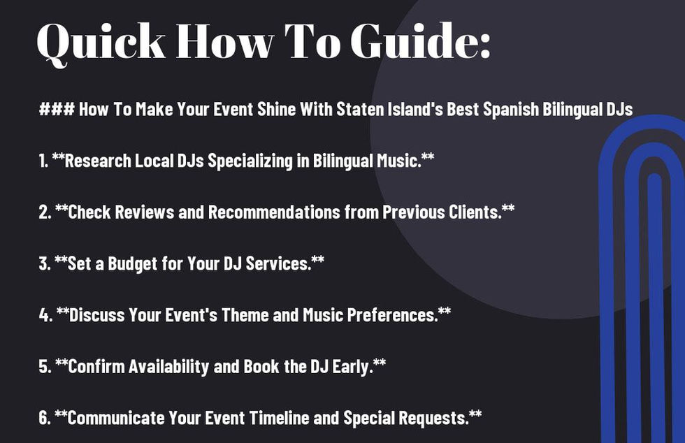 How To Make Your Event Shine With Staten Island's Best Spanish Bilingual DJs