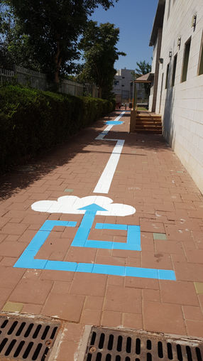 ציור רצפה, מסלול אתגרים בתהליך צביעה.