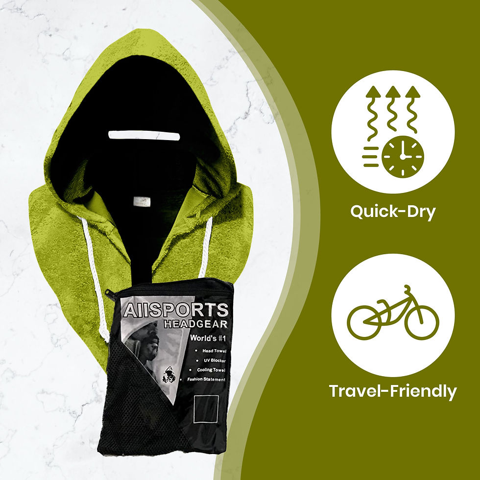 Lime Green - AllSportsHeadGear Head Towel