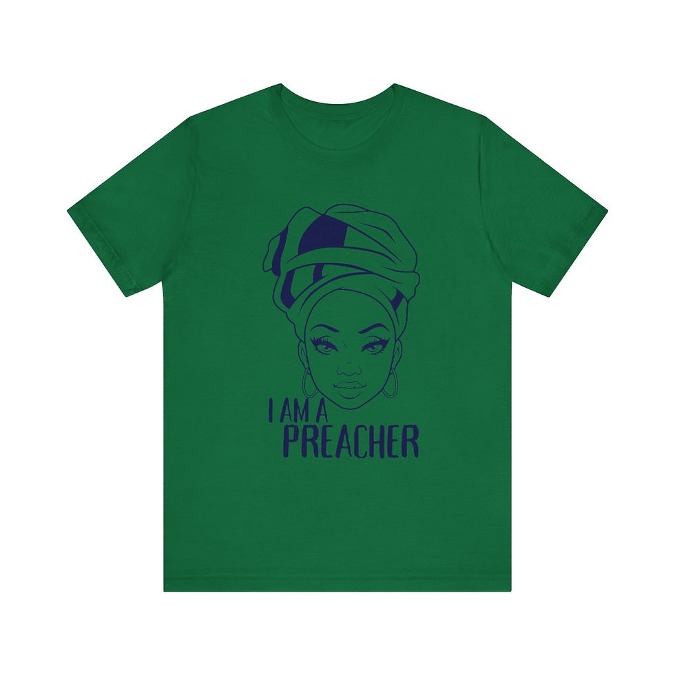 Thumbnail: I am Preacher t-shirt in green
