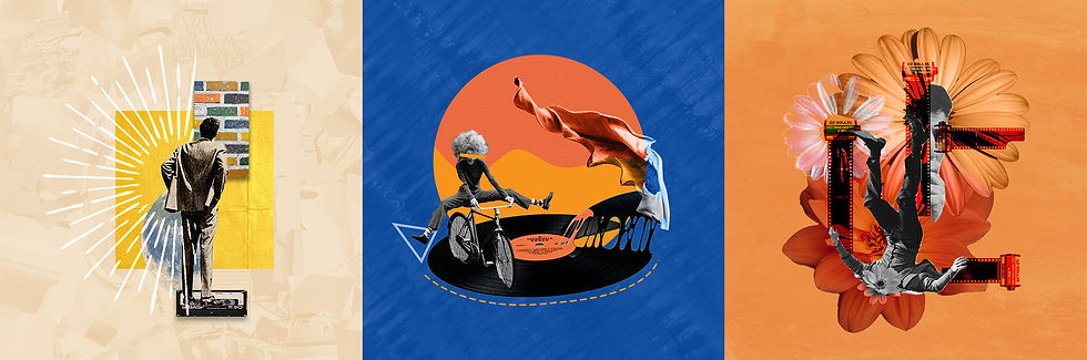 Retro Collage Art