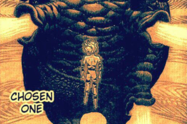 Griffith e Idea del male nel capitolo 83 di Berserk.