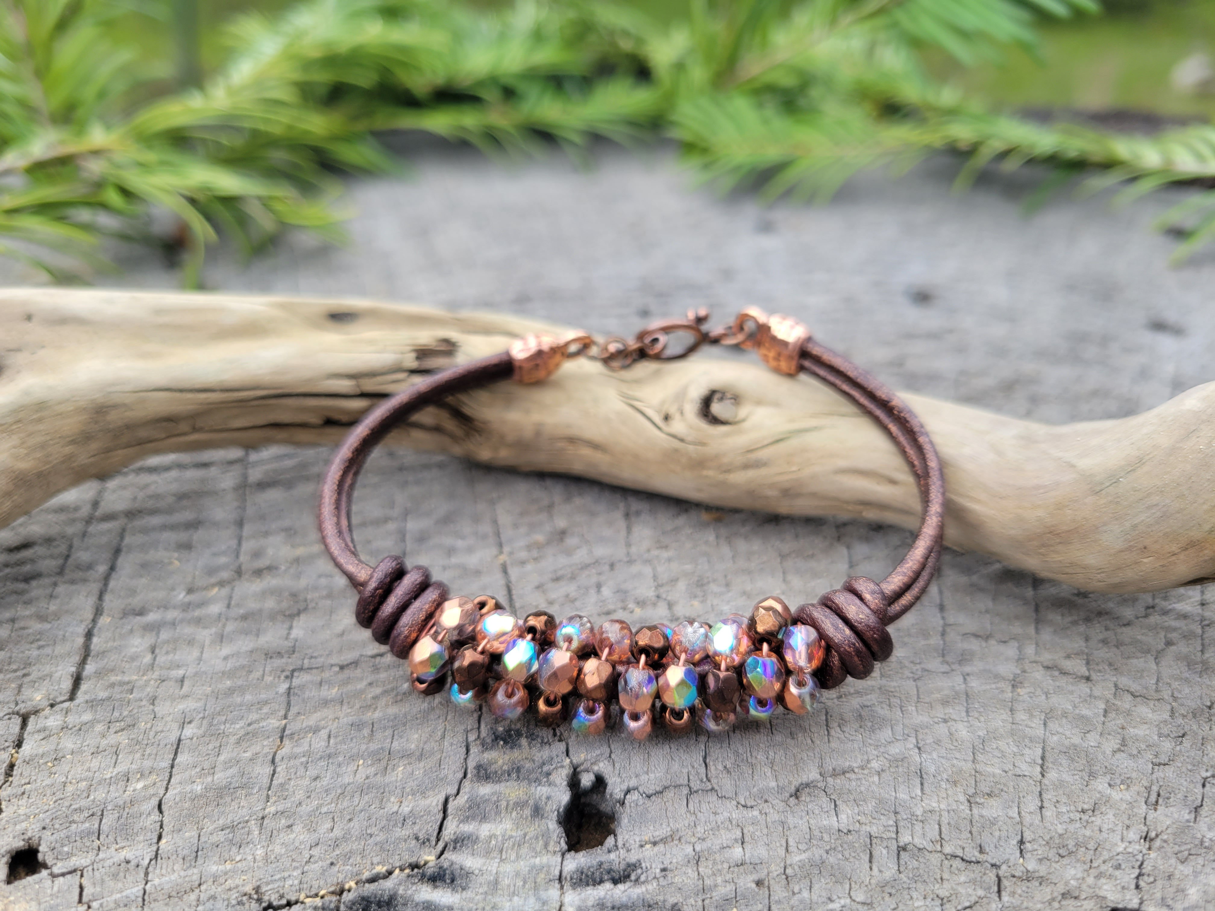 Copper Crystal Bracelet