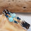 Thumbnail: Teal N Turquoise Leather Twist Bracelet