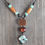 Thumbnail: Aqua N Wood Knotted Necklace