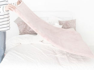 making the bed