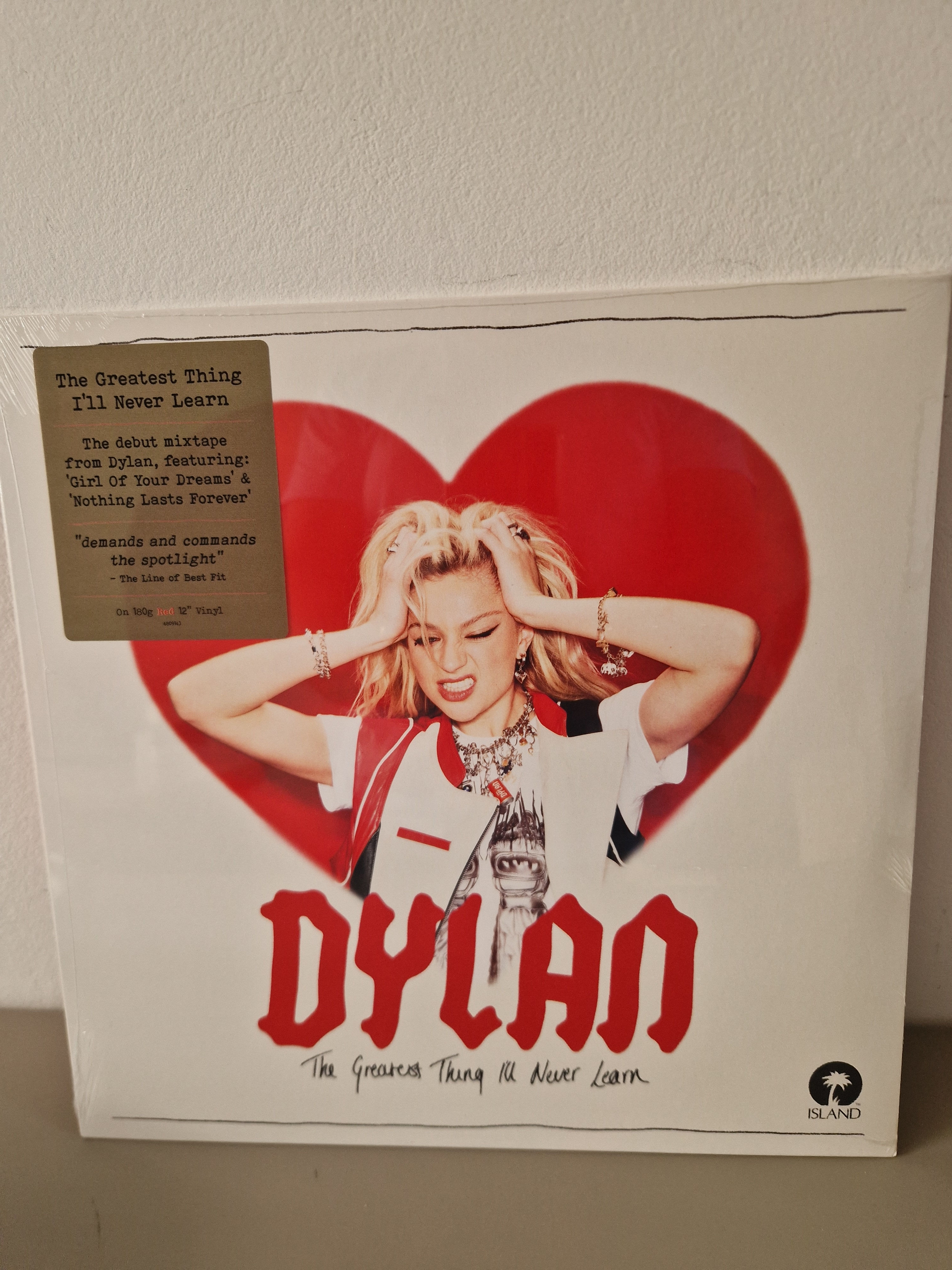 Dylan - The Greatest Thing I'll Never Learn - vinyle 1LP 180gr Rouge