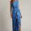 Thumbnail: Elsie Light Blue Draped Dress