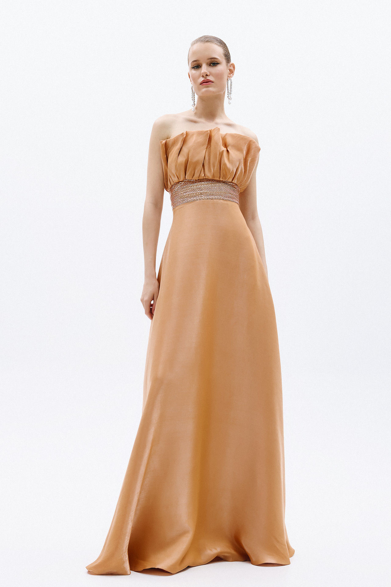 The Amber Gilded Organza Dress