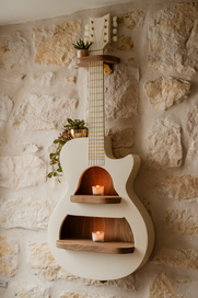 Shelf in a Shape of a Guitar