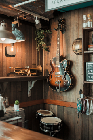 Music-Themed Home Bar Decor Essentials